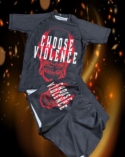 Choose Violence Short Sleeve Rashguard