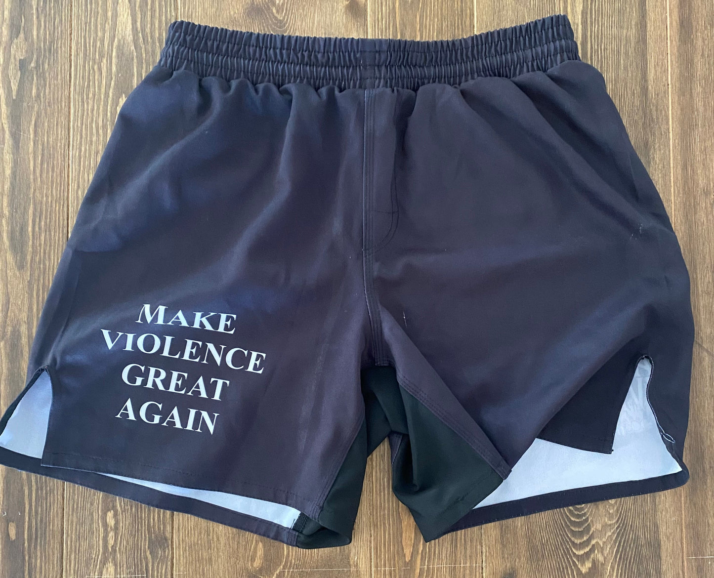 Youth Black Make Violence Great Again Grappling Shorts