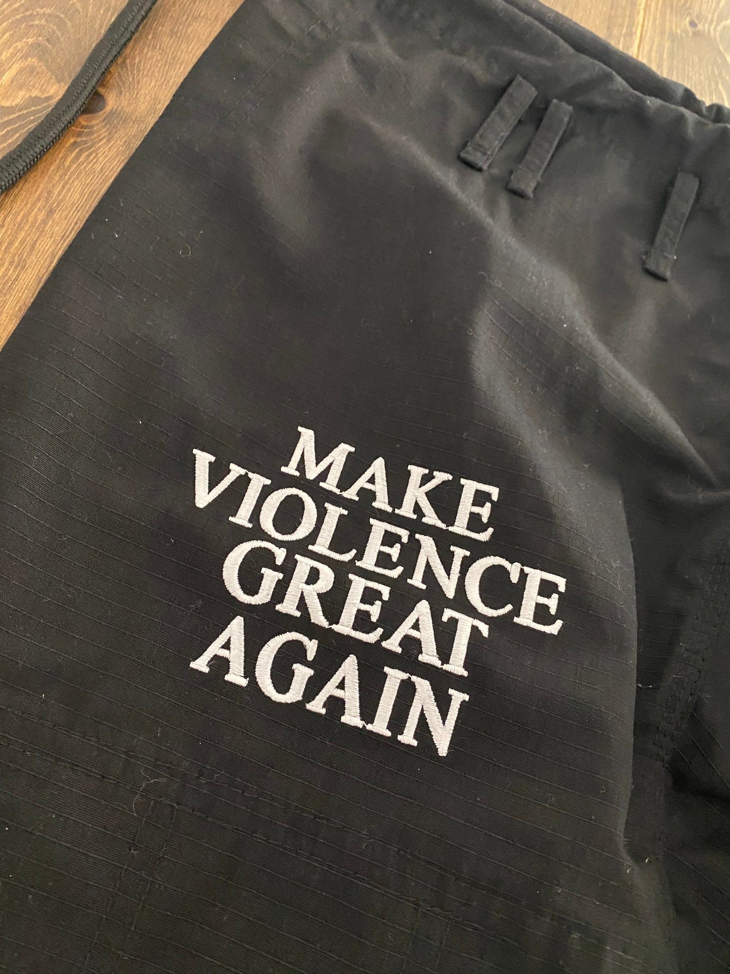 Make Violence Great Again Black Gi – No Quarter Clothing