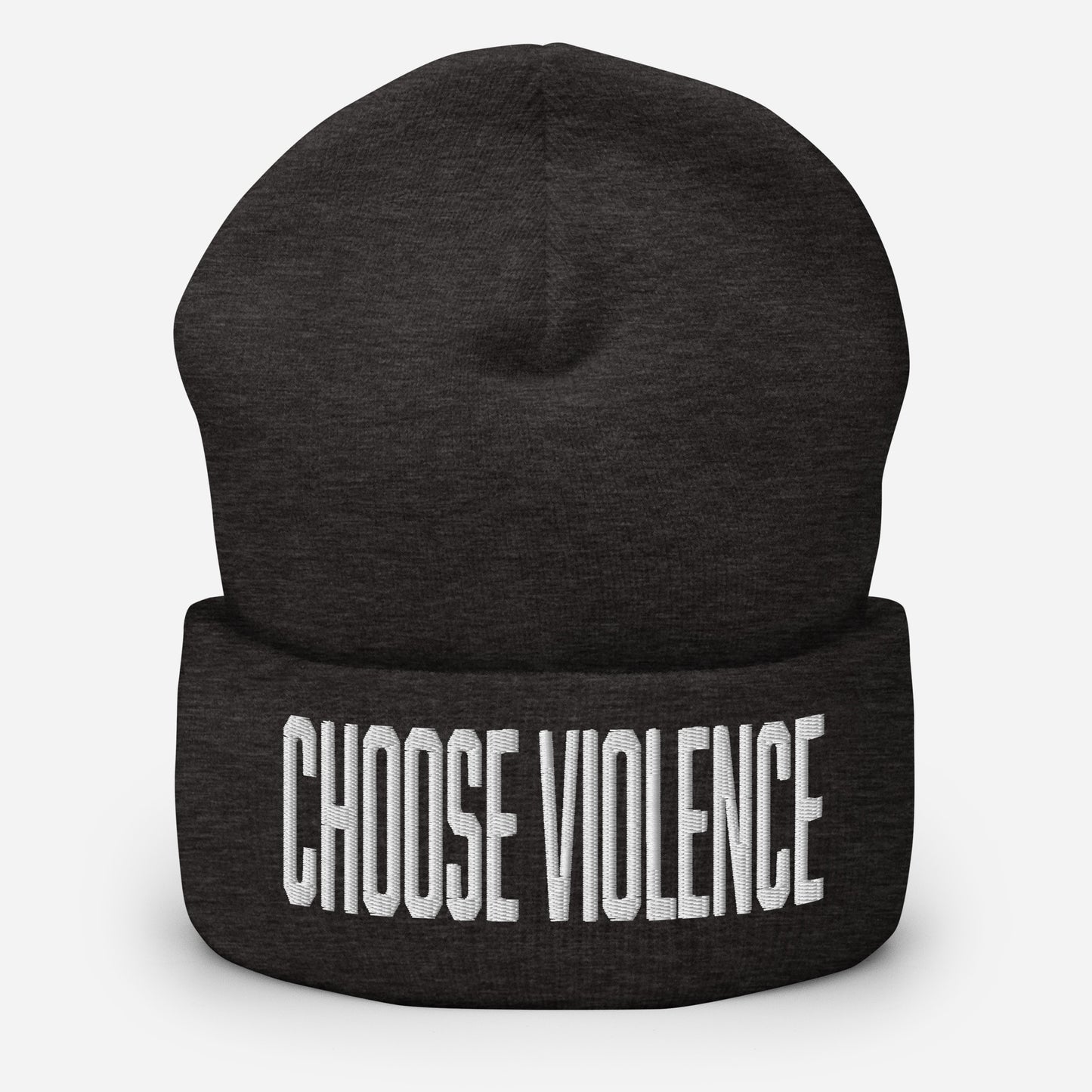 Choose Violence Cuffed Beanie