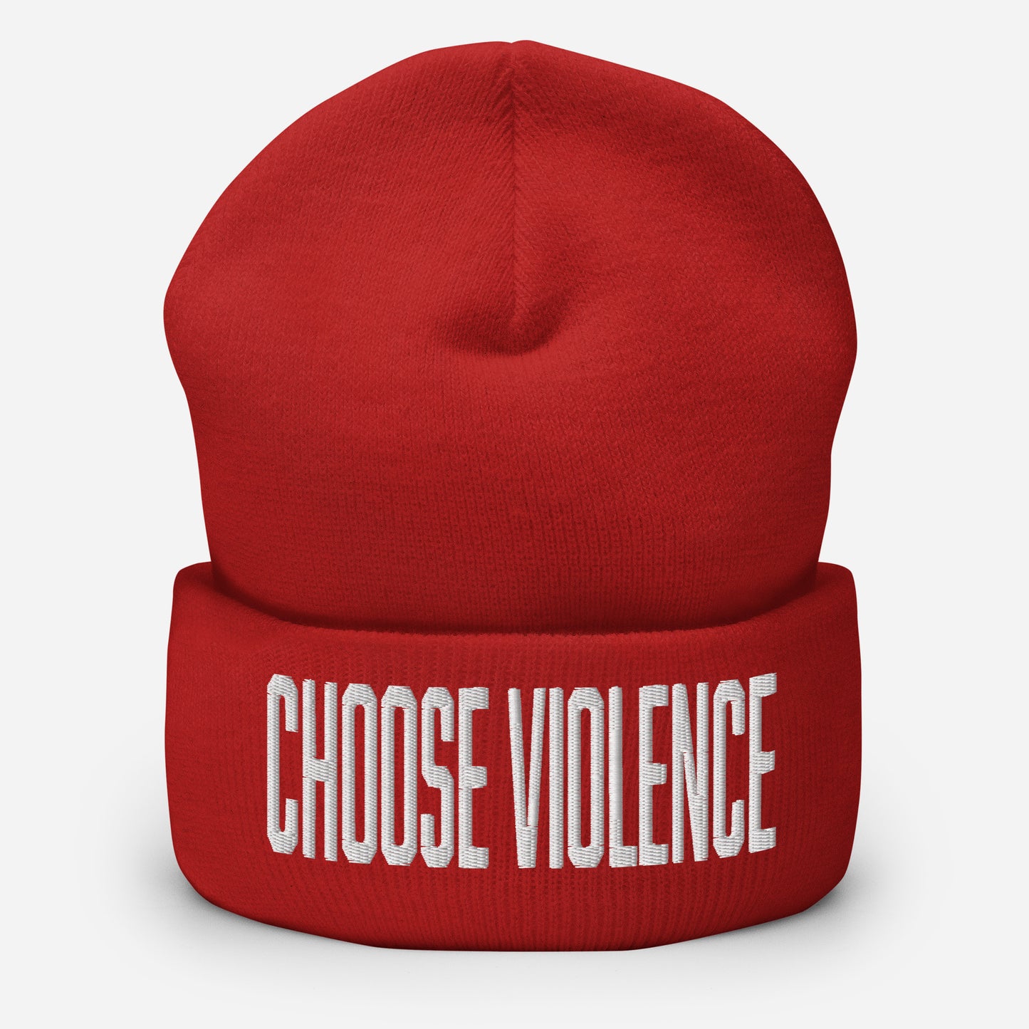 Choose Violence Cuffed Beanie